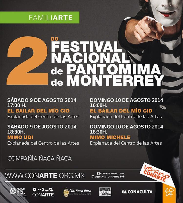 Festival nacional de pantomima en Monterrey